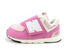 New Balance real pink/linen 574 sneaker